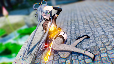【中国风修仙MMD】天依回到老家不当吃货要修仙 {梅雨变化与逆变化展示}